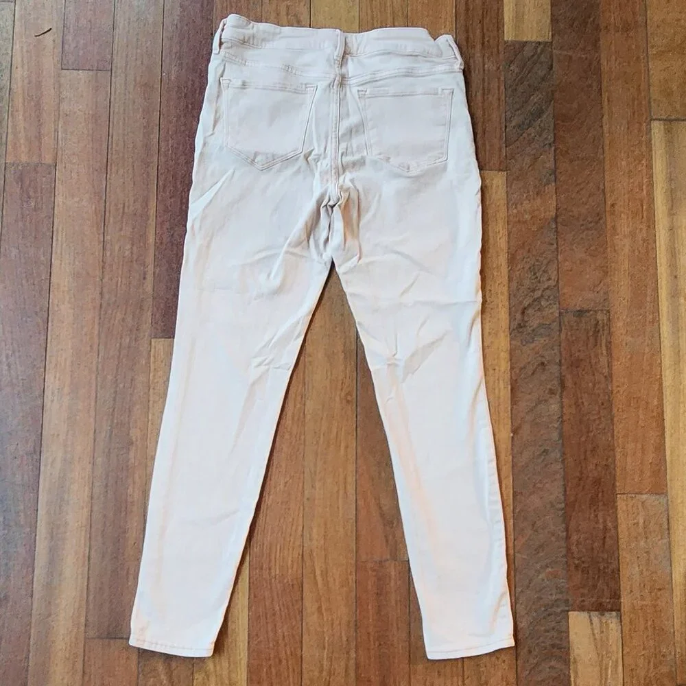 Old Navy Pale Pink Rock Star High Rise Skinny Jeans Size 6